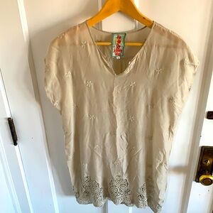 Johnny Was tunic shirt beach cover up